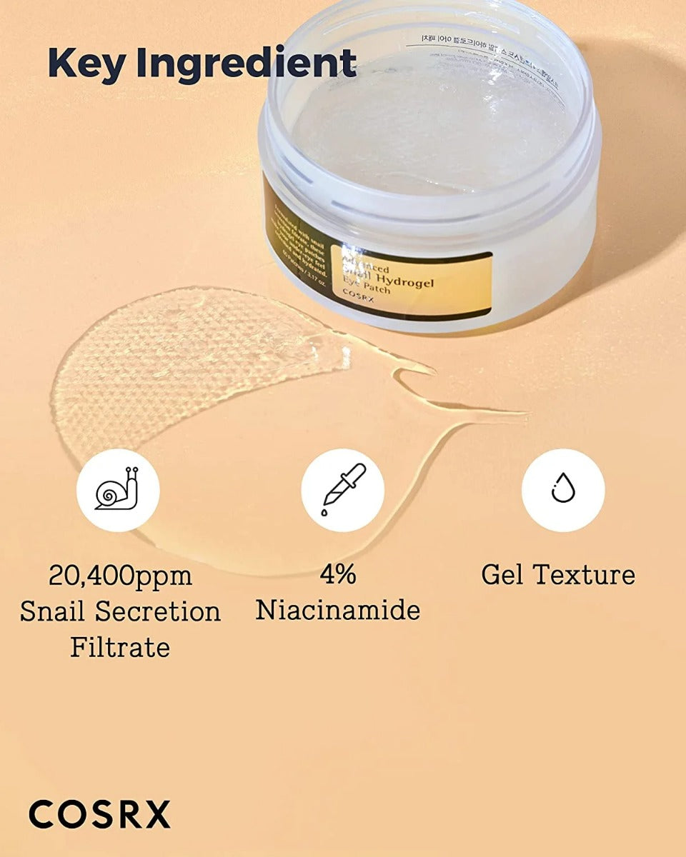 COSRX-Advance Snail Hydrogel Eye Patch, 60 buc