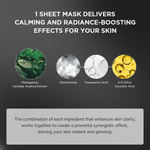 SKIN1004 Madagascar Centella Tone Brightening Glow Mask - masca de fata formulata cu niacinamida si acid tranexamic, care contribuie la hidratarea pielii si la uniformizarea tonului pielii - 25 ml
