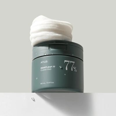 ANUA Heartleaf 77% Dischete Tonice Calmante si Exfoliante - Hidratare si Control Sebum, 160ml/ 70 buc