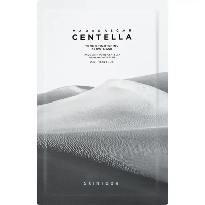 SKIN1004 Madagascar Centella Tone Brightening Glow Mask - masca de fata formulata cu niacinamida si acid tranexamic, care contribuie la hidratarea pielii si la uniformizarea tonului pielii - 25 ml